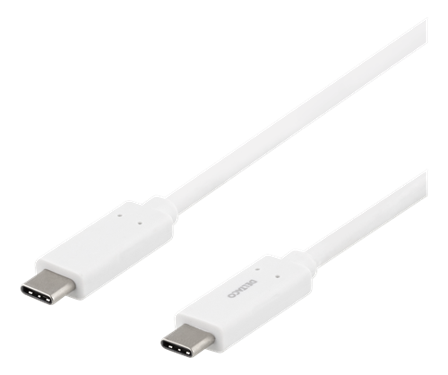 Deltaco USB type C-kabel - USB-C til USB-C - 1 m