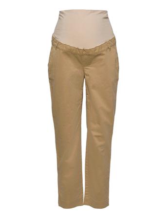 Maternity Full Panel Khaki Straight Brown GAP