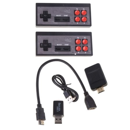 Y2 Game USB Trådløs Konsoll Klassisk Spillpinne Videospillkonsoll 8 Bit Mini Retro Kontroller HDMI Kompatibel Spiller 2