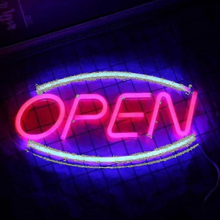 Neon Öppen Skylt för Butik med Två Ljuslägen [0]