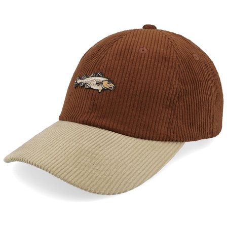 Skillfish - Brown unconstructed Czapka Z Daszkiem - Tiny Cod Corduroy Off Brown/Khaki Dad Cap @ Hatstore