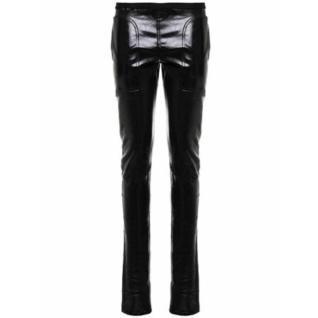 Rick Owens Leather Bukser Sort, Dame Læderbukser