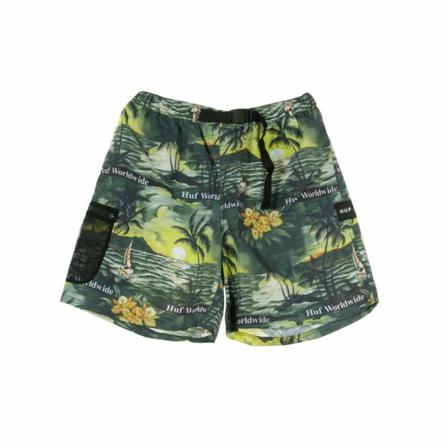 Huf, Shorts Groen, Heren, Maat:M