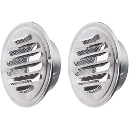 2 dele rund ventilationsrist ventilation 98 mm ventilationsrist i rustfrit stål beskyttelsesrist med insektnet