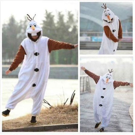 Olaf Frozen Voksen Onesie Kostume Kigurumi Pyjamas Cosplay Pyjamas V Z