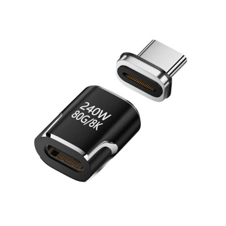 Typ C Hane till Hona Konverterare Portabel USB C Magnetisk Adapter Kontakt
