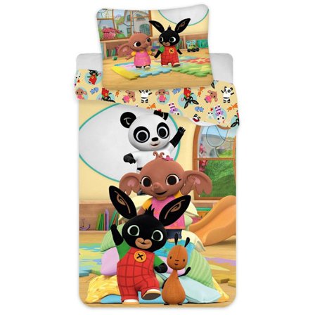 Bing Bunny Bomullstäcke Set Enkelsäng Flerfärgad