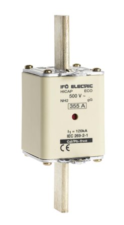 Ifö Electric Eco gG Knivsäkring 500V, strl 2 224A, 1-pack, Elfördelning & strömförsörjning