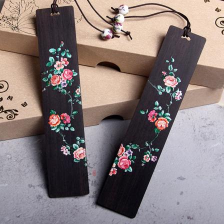 #Maalatut kukat ja linnut puusta valmistetut kirjanmerkkisetit käytännöllisiä ja luovia lahjoja opettajille, opiskelijoille, vanhemmille, miehille ja 