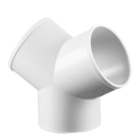 150 mm udstødningskanalforbindelse, plastslangeadapter, tørretumbler Y-form 3-vejs - Perfekt