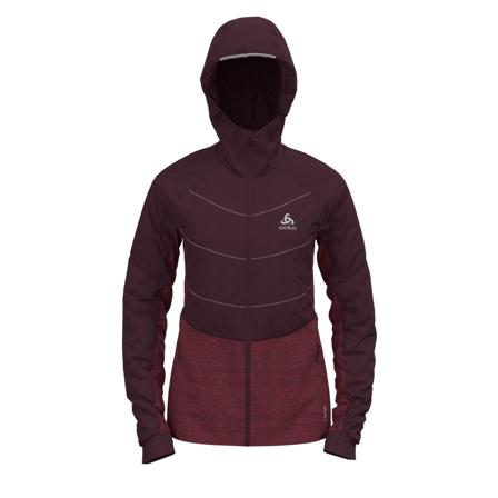 Odlo Women's Jacket Run Easy S-Thermic Women lined workout jackets Red M