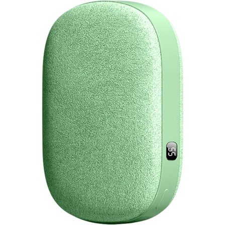 En One Piece USB-uppladdningsbar Handvärmare, 6000mAh Power Bank, Extern Elektrisk Handvärmare Ficka Bärbar Handvärmare, Mysig Vintergåva (Matcha Grön