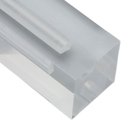 Akryylinen kukka-alusta, innovatiivinen läpinäkyvä suorakulmainen ruusukukka-alusta kodin huoneen sisustukseen