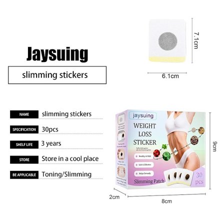 30 stk./eske Naturlig urte slankende navleklistremerke Slank lapp Fettforbrenning Midje Mage Slanking Cellulitt Kroppsformende plaster