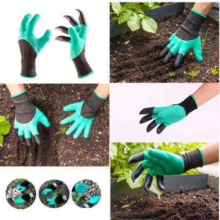 Gardening gloves with claws - Dig and rake