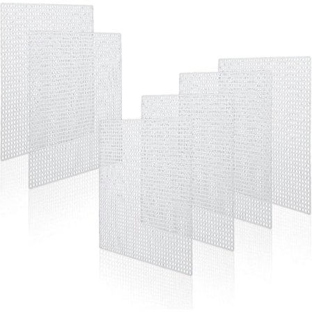 20 Ark Plastlerret, 7ct Klar Plast Mesh Lerret Ark For Brodering, Korssting Plast Aida Plast Mesh Skjerm For Håndverk Diy Hekle Pr