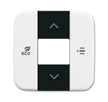 ABB Jussi 6220-0-0246 Centrumplatta Fan-Coil, vit, Strömbrytare & vägguttag