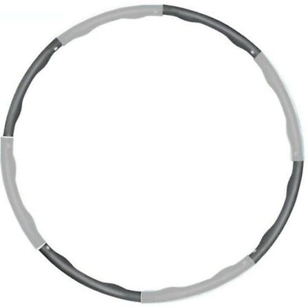 Svart/grå 1 kg viktad hopfällbar Hula Hoop Vadderad magmuskel Träning Gym Workout