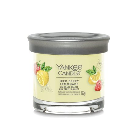 Yankee Candle Signature Tumbler Candles Iced Berry Lemonade 122g - Candela Profumata