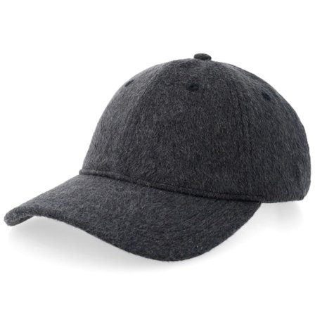 Samsøe Samsøe - Grå unconstructed Kasket - Adam Dark Grey Melange Dad Cap @ Hatstore