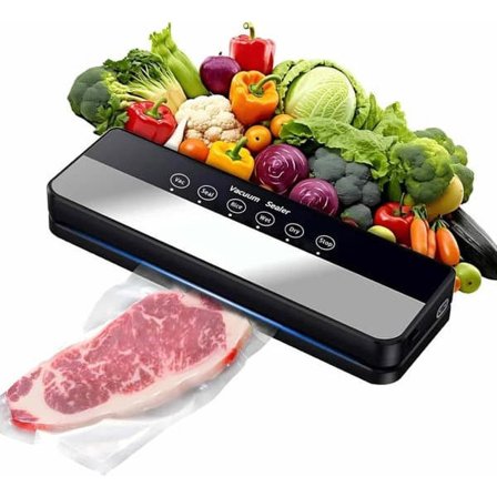 5-i-1 Vakuumförpackare & Värmeförseglare – Vakuumförpackare för Torr och Fuktig Matförvaring