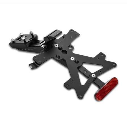 Nummerplaathouder Set Rizoma Fox Zwart - Kawasaki Ninja ZX-6R 636 2019-2019