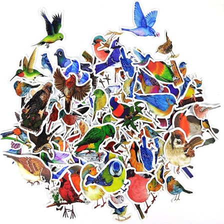 Fugleklistermærker Scrapbogsklistermærker Dekorative klistermærker