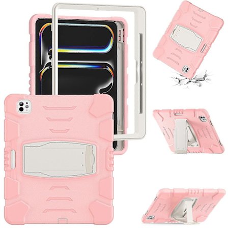 Kickstand-etui til iPad Pro 13 (2024) PC+Silikone Anti-drop Tablet Cover