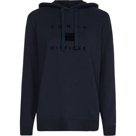 Tommy Hilfiger Tflock hoodie , Blauw , Dames , Maat: S