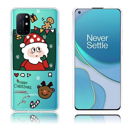 Joulu OnePlus 8T tapauksessa - Santa / Hirvi / Karkkikeppejä