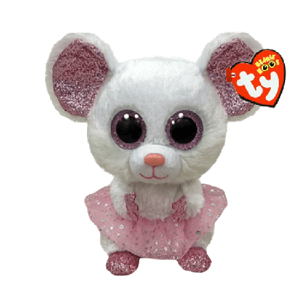 TY Gosedjur Nina Mjukisdjur Vit 15.5 CM