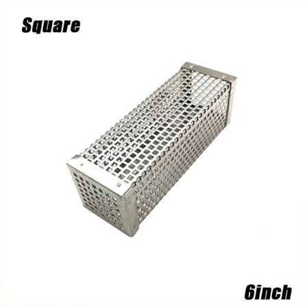 BBQ Grill Rostfritt Stål Rökrör Träpellets Kallrökarlåda Grilltillbehör 6 tum/12 tum