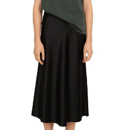 Ahlvar Gallery Hana Satin Skirt Kjolar Dam Svart XS