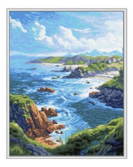 Diamond painting Färgglad Vy