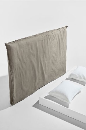 Pastill - Sängynpäädyn päällinen Lou, ranskalaista pellavaa - Vihreä - Sängynpäädyn päälliset - 90 - - Homeroom