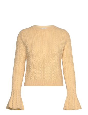 Mango | Cable-Knit Sweater With Flared Sleeves | S
