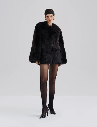 Malina Jana Shearling Jacket - Brown - 40