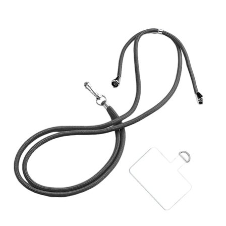 Telefonhalsband med märken Justerbar halsrem Nylonhalsband för de flesta smartphones Crossbody axel-halsrem [DB]