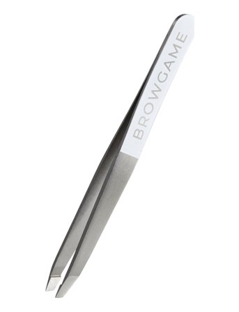 Browgame Cosmetics Original Tweezer Slanted White - White - ONE SIZE