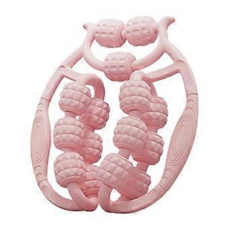 Massage Roller för Ben 15 Punkts Muskelroller Tränings Handhållen Vadmassageverktyg för Gym Inomhus Lår Vad Ben Familj Gåva (Rosa)