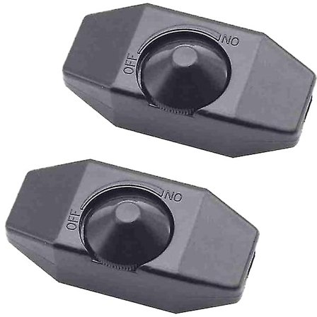 Lampe-dimmersbryter, stikkontakt for bord- og gulvlampe, dimmer svart Bordlampe-dimmersbryter/bryter, knottjustering, kontrollerbar bryter gulv En 