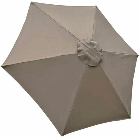 Parasol Ersättningsöverdrag 6 Ribbor 2M Vattentät UV-skydd Ersättningsväv Khaki