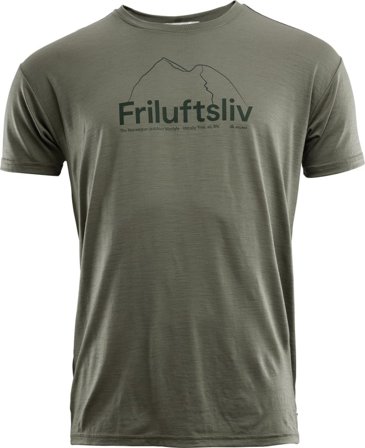 Aclima LightWool Classic T-shirt Friluftsliv Man Men short-sleeved sweaters Green L