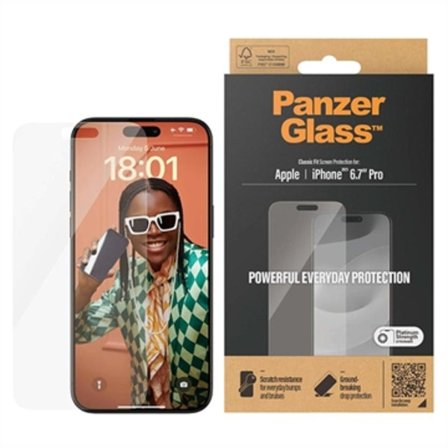 iPhone 15 Pro Max PanzerGlass Classic Fit Skärmskydd - 9H