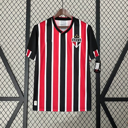 Sesong 2425 São Paulo Kortarmet Fotballtrøye Hurtigtørkende Pustende Sportsklær