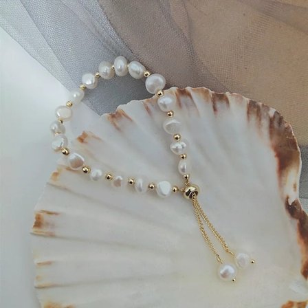 Naturligt sötvattenspärlhalsband barock pärlhalsband smycken för kvinnor pärlbröllopshalsband