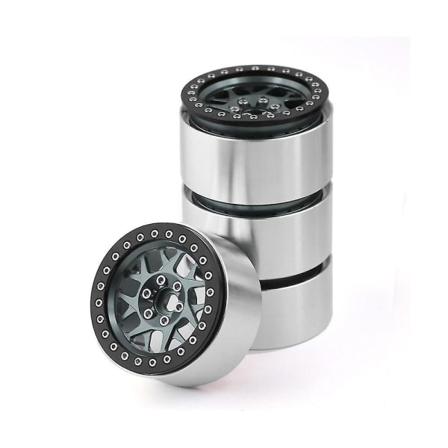 2.2 Metal Beadlock Hjul Fælg Hjulnav til 1/10 Rc Crawler Car Axial Scx10 Wraith Capra Rr10 Rbx10