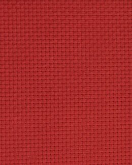 Aidaväv 5,4 rutor/cm Röd 130 cm Metervara