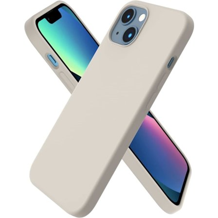 iPhone 13 Cover, Flydende Silikone Cover til 6,1 Tommer iPhone 13, Ultratyndt Cover, Fuld Dækning Stødsikkert Beskyttende Blødt Cover
