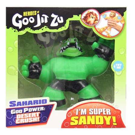 Heroes Sahario Goo Jit Zu Super Sandy Stretchy Figure Toy Goo-muunnoksella [HK]